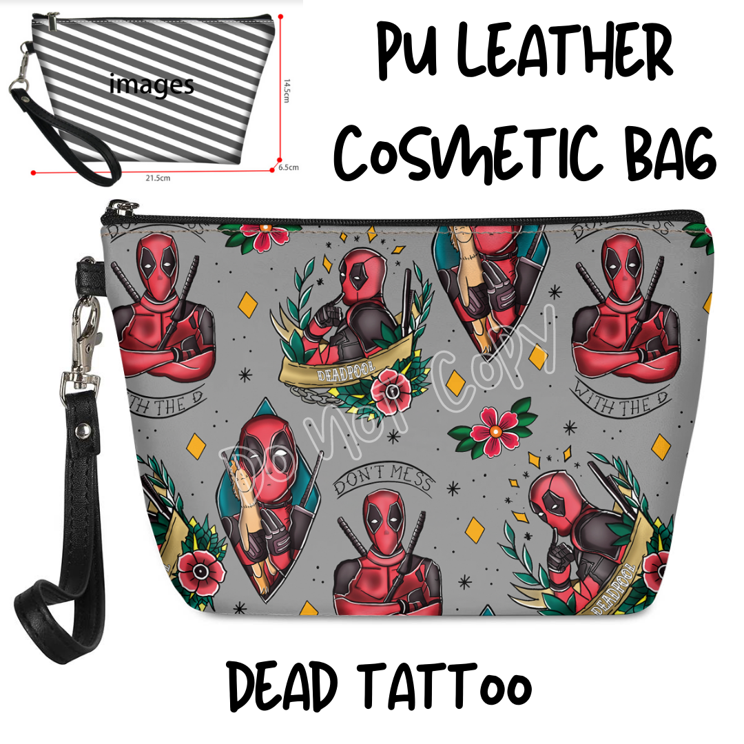 BAG RUN 2 - DEAD TATTOO - COSMETIC BAG - PREORDER CLOSING 8/29 ETA END OF OCT/EARLY NOV