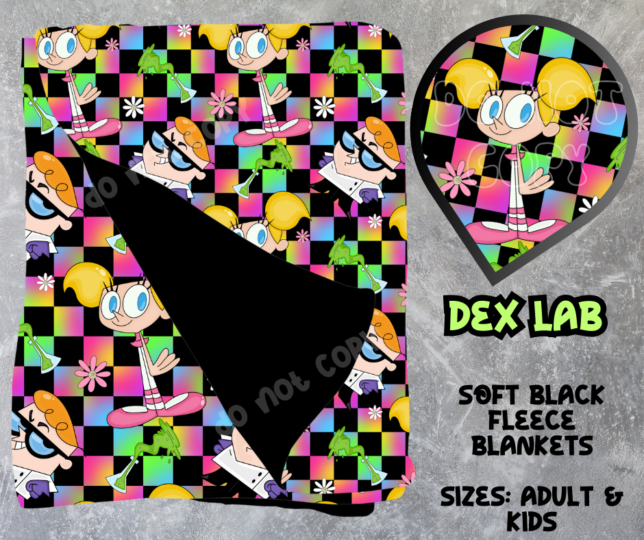 DEX LAB - SOFT BLACK FLEECE THROWS 8 - PREORDER CLOSING 2/21