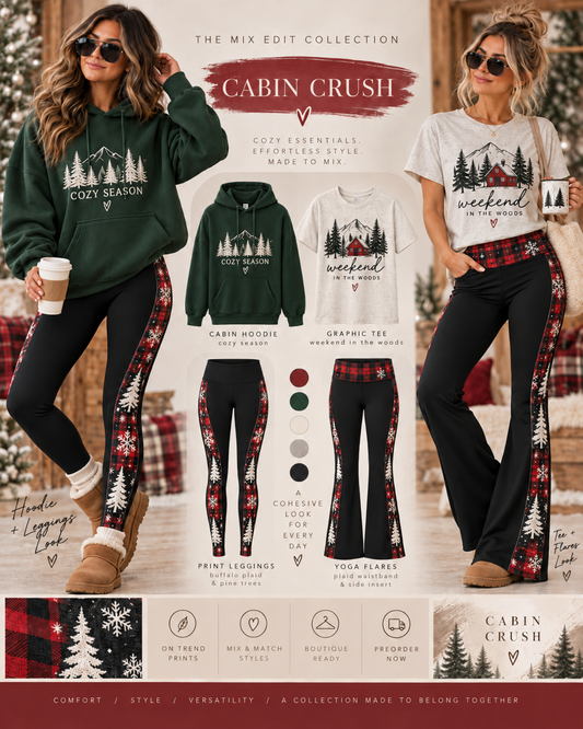CABIN CRUSH-LEGGINGS-MIX EDIT PREORDER CLOSING 10/30