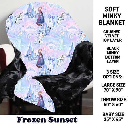 MN8K - Frozen Sunset Minky Blanket - Preorder Due 10/18 ETA: Early Dec