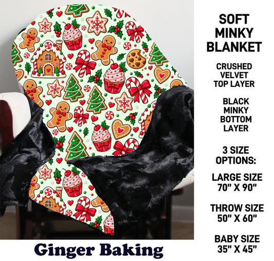 MN8K - Ginger Baking Minky Blanket - Preorder Due 10/18 ETA: Early Dec