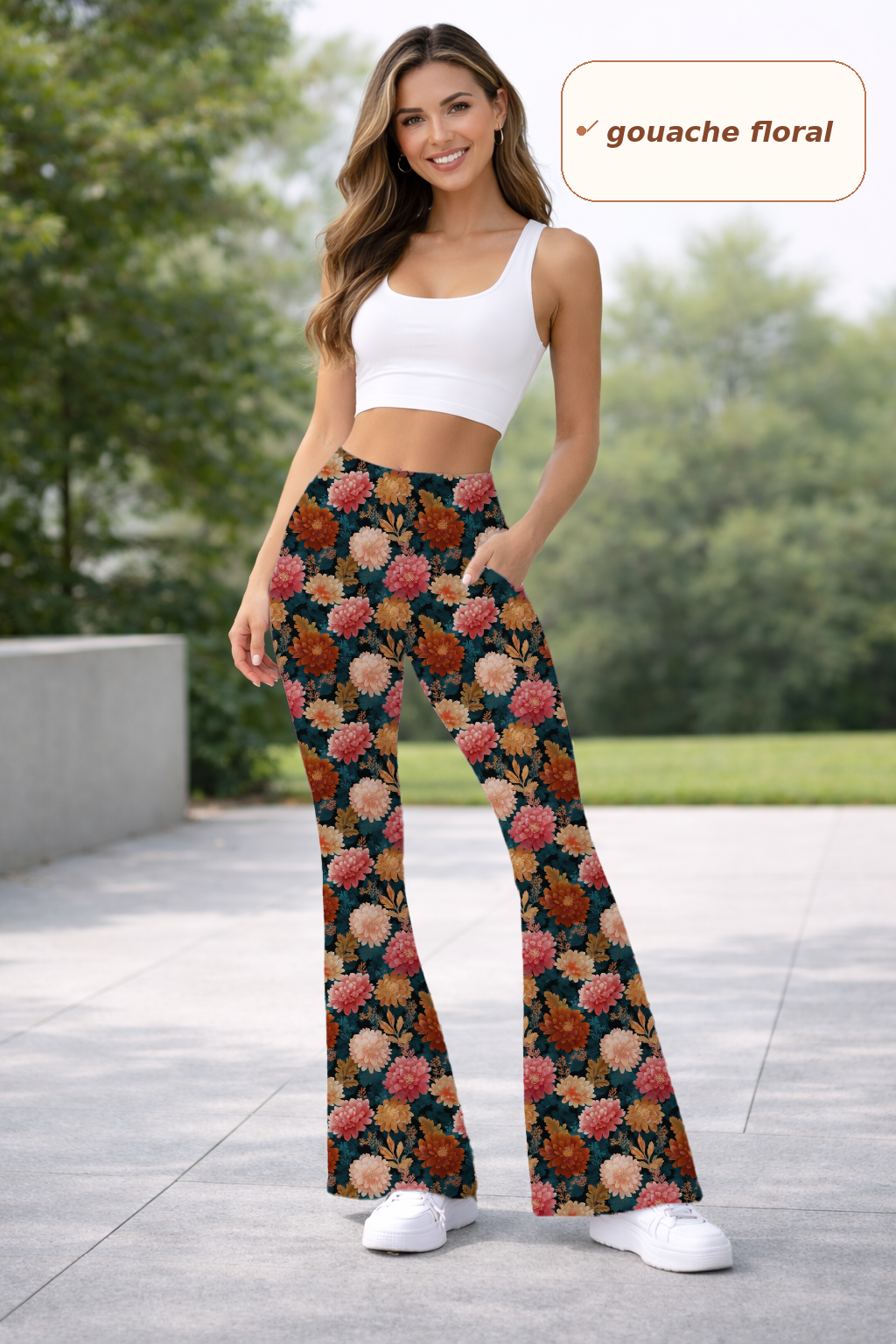GOUACHE FLORAL-YOGA FLARE PREORDER- CLOSING 9/14