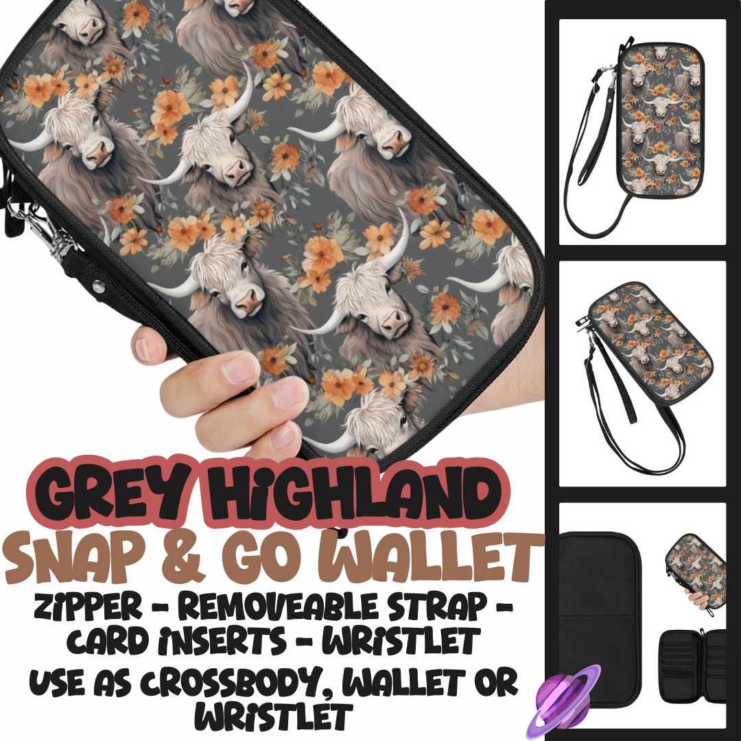 GREY HIGHLAND - SNAP & GO WALLETS PREORDER CLOSING 12/18