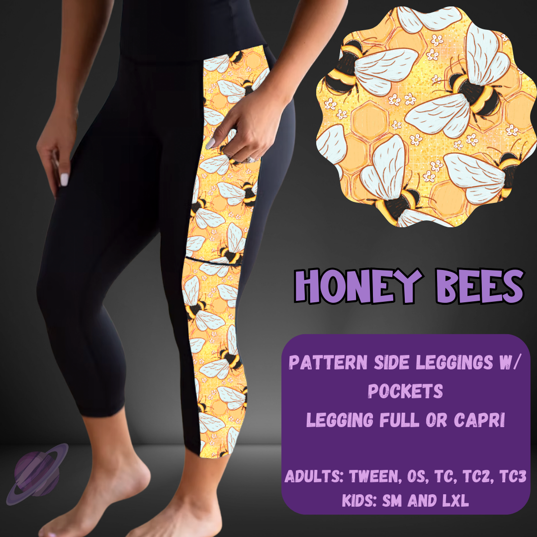 HONEY BEES-PATTERN PANEL OUTFIT RUN-SOFT CLOSE 7/10 HARD CLOSE 7/12