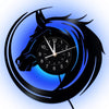 LED VINYL CLOCK ROUND 2-HORSE-PREORDER CLOSING 7/24