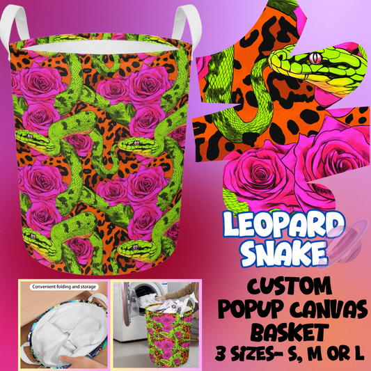 LEOPARD SNAKE- STORAGE BASKETS 6- PREORDER CLOSING 5/4