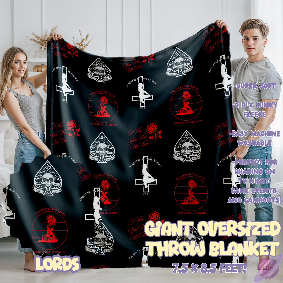 LORDS- GIANT SHAREABLE THROW BLANKETS ROUND 12-PREORDER CLOSING 3/2