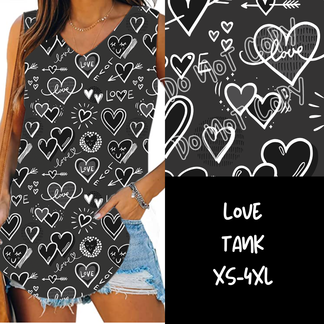 LOVE-PPO7 RUN-V-NECK TANK PREORDER CLOSING 11/17 ETA DEC/JAN