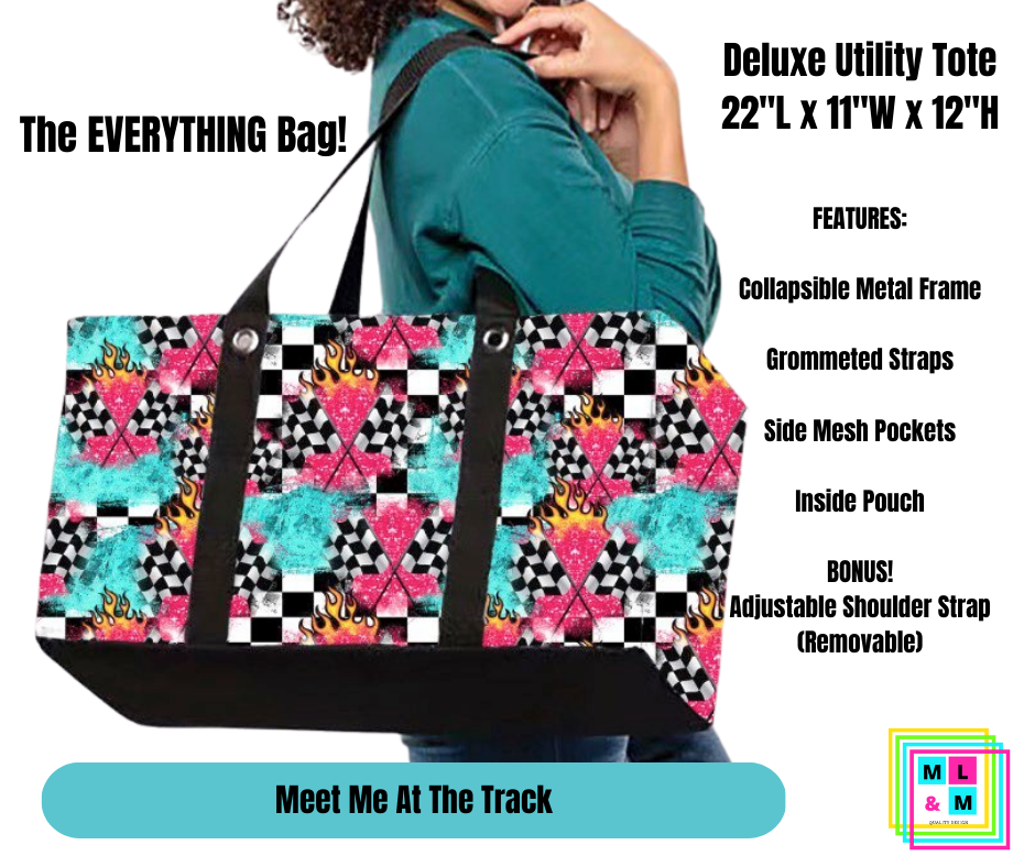 Meet Me At The Track Collapsible Tote