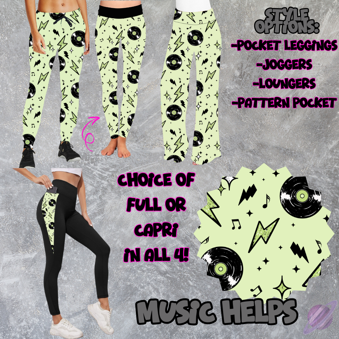 MUSIC HELPS - LEGGING/JOGGER/LOUNGER -POCKET SWEATER OUTFITS 2 PREORDER CLOSING 2/19