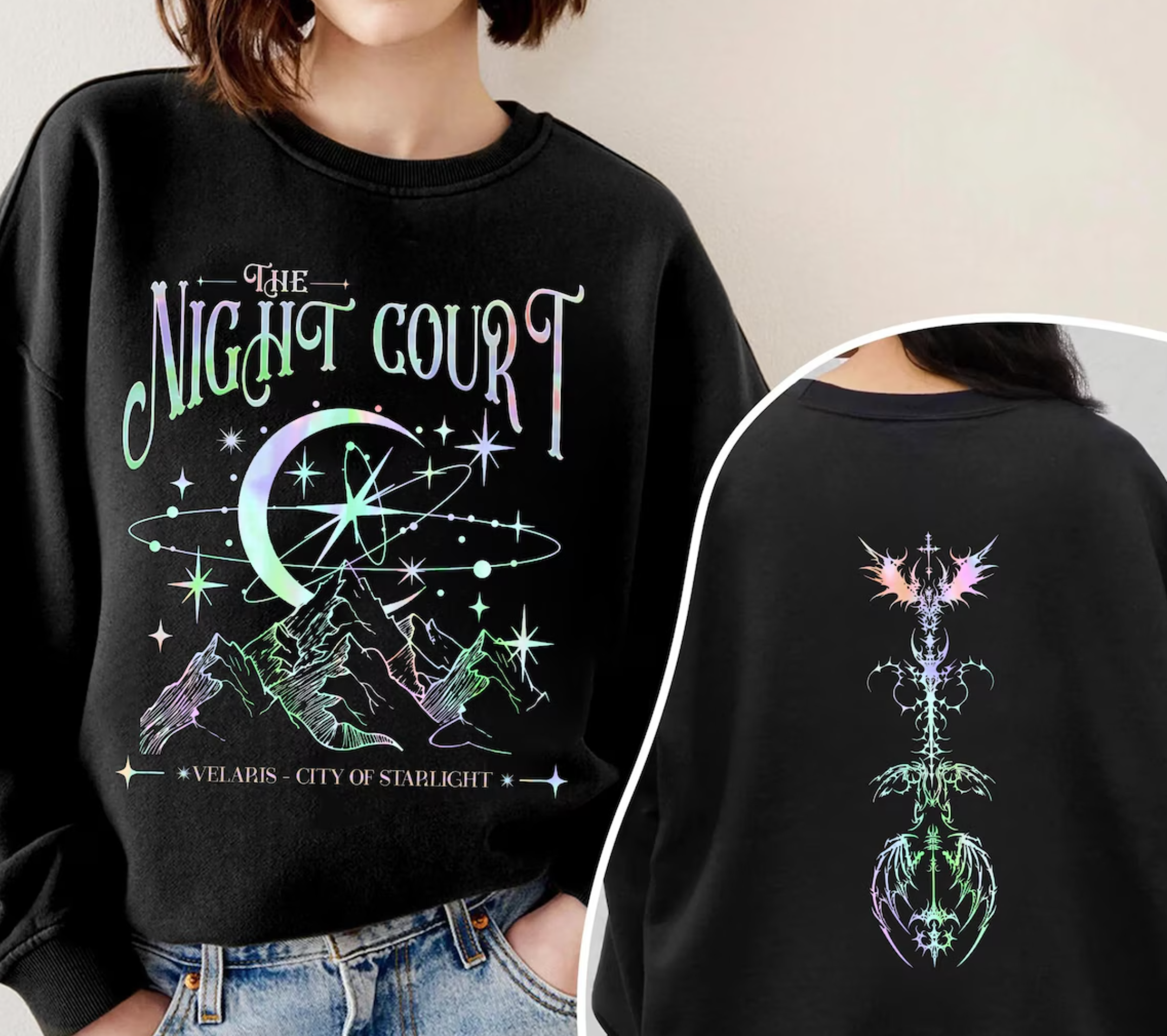 NIGHT COURT- POCKET PRINT DOUBLE SIDED TEE