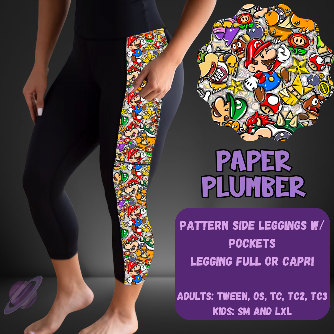 PAPER PLUMBER-PATTERN PANEL OUTFIT RUN-SOFT CLOSE 7/10 HARD CLOSE 7/12