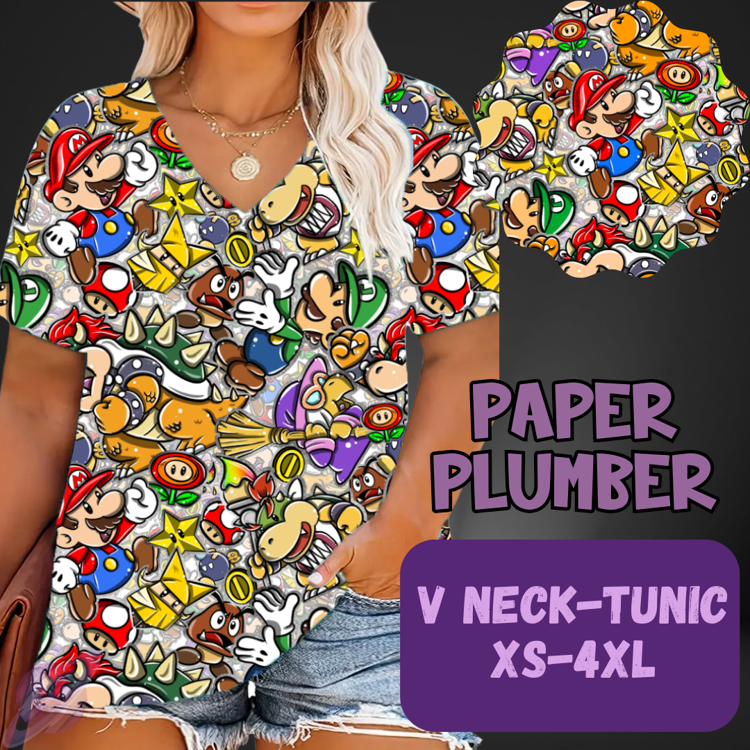 PAPER PLUMBER-PATTERN PANEL OUTFIT RUN-SOFT CLOSE 7/10 HARD CLOSE 7/12