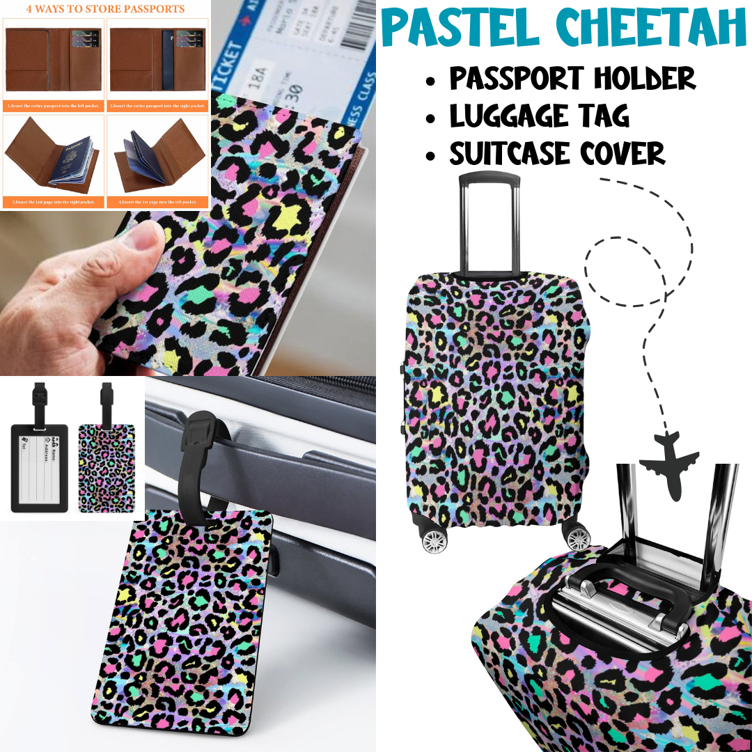 PASTEL CHEETAH - TRAVEL ACCESSORIES PREORDER CLOSING 3/25