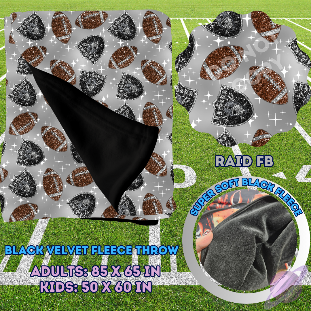 RAID FB-SEQUIN THROW BLANKET RUN-SOFT CLOSE 8/9-HARD CLOSE 8/11