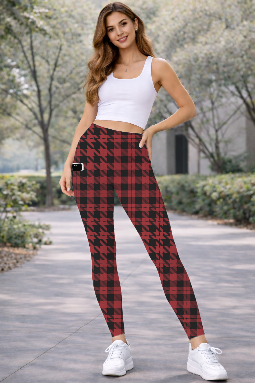 RED PLAID-HOLIDAY RUN-BOTTOMS-PREORDER DUE 9/18