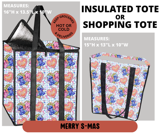 Preorder! Closes 9/11. ETA Dec. Merry S-mas Shopping & Insulated Tote
