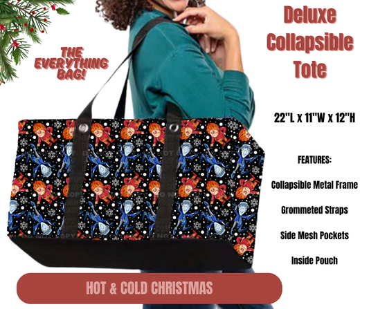 Preorder! Closes 9/1. ETA Dec. Hot & Cold Christmas Collapsible Tote