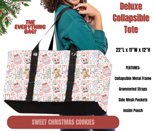 Preorder! Closes 9/1. ETA Dec. Sweet Christmas Cookies Collapsible Tote