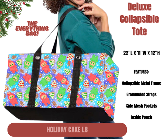 Preorder! Closes 9/1. ETA Dec. Holiday Cake LB Collapsible Tote