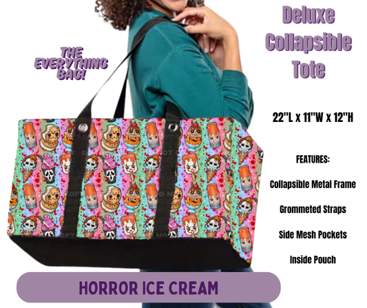Preorder! Closes 5/14. ETA Aug. Horror Ice Cream Collapsible Tote