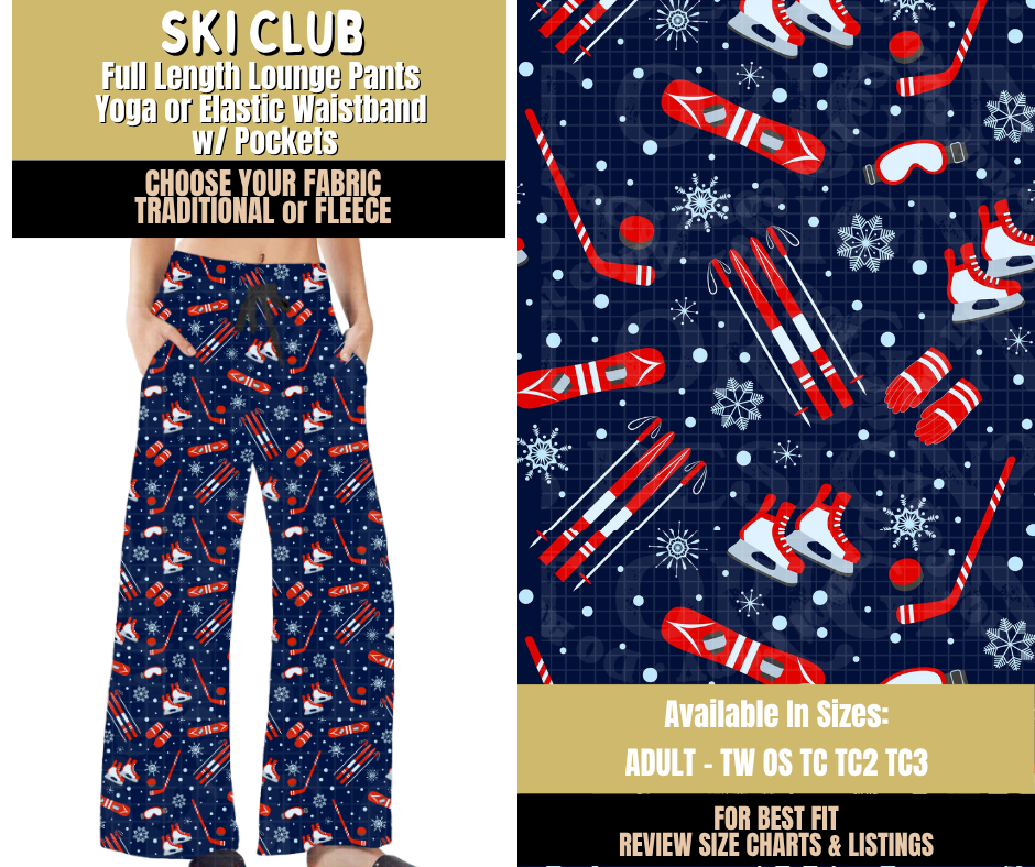 Preorder! Closes 9/9. ETA Dec. Skirt Club Lounge Pants Choose Fleece or Traditional