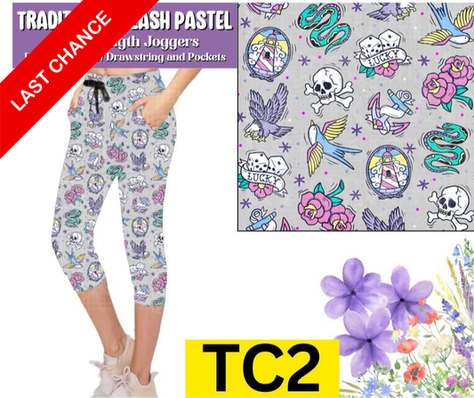 Traditional Flash Pastel Jogger Capri