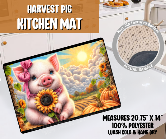 Preorder! Closes 6/8. ETA Sept. Harvest Pig Kitchen Mat
