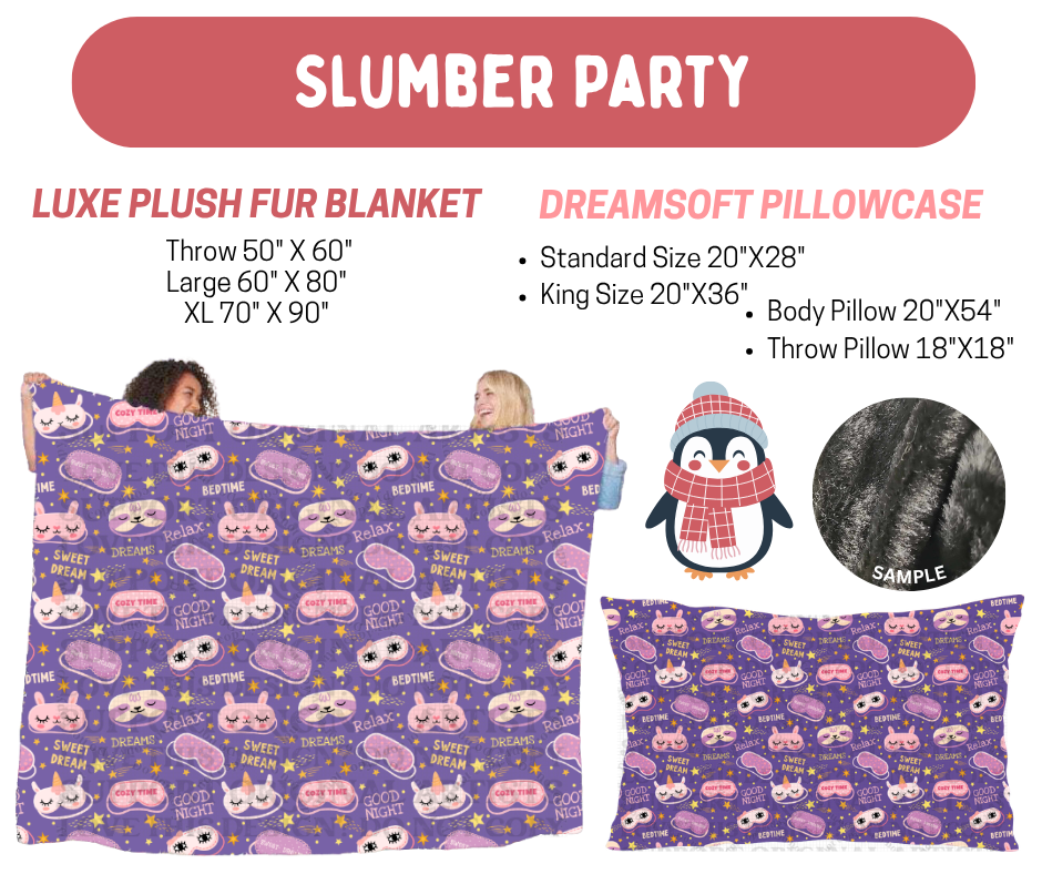 Preorder! Closes 8/17. ETA Nov. Slumber Party Luxe Plush Fur Blanket and/or DreamSoft Pillowcase