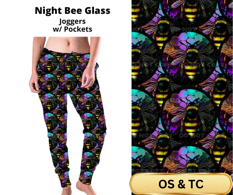 Night Bee Glass Joggers