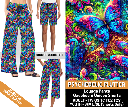 Preorder! Closes 6/1. ETA Sept. Psychedlic Flutter Combo Lounge Lengths