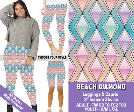 Preorder! Closes 4/30. ETA July. Beach Diamond Combo Legging Lengths
