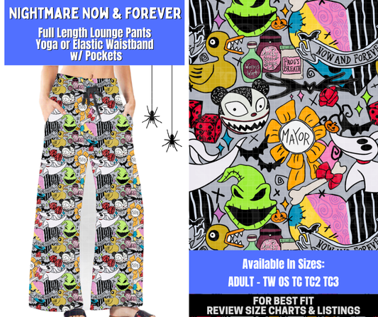 Preorder! Closes 1/26. ETA April. Nightmare Now & Forever Full Length Lounge Pants
