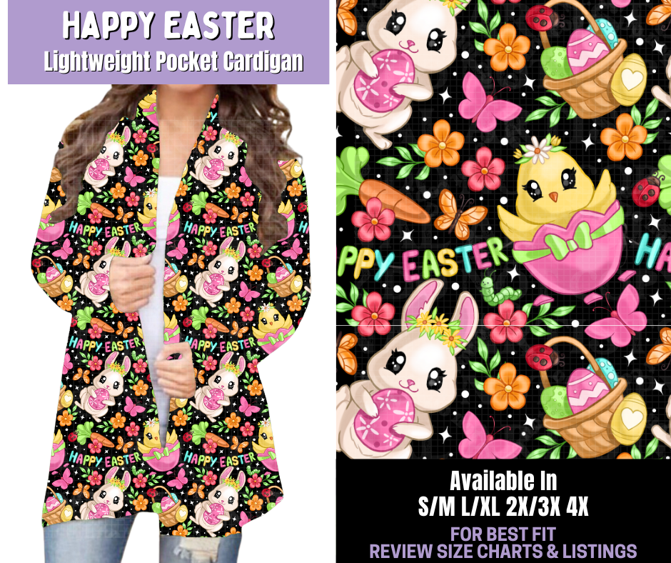 Preorder! Closes 1/22. ETA April. Happy Easter Pocket Cardigan