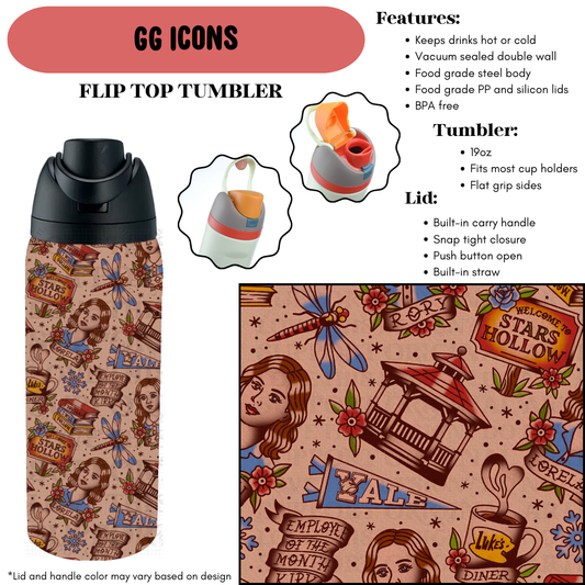 Preorder! Closes 9/18. ETA Dec. GG Icons Flip Top Tumbler