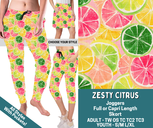 Preorder! Closes 4/27. ETA July. Zesty Citrus Combo Jogger Lengths & Skort