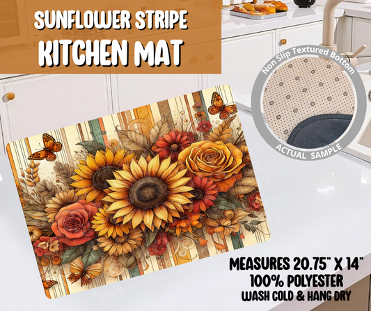 Preorder! Closes 6/8. ETA Sept. Sunflower Stripe Kitchen Mat