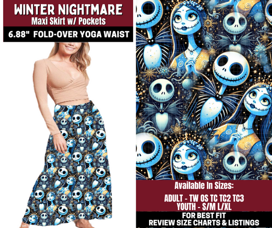 Preorder! Closes 10/22. ETA Jan. Winter Nightmare Maxi Skirt
