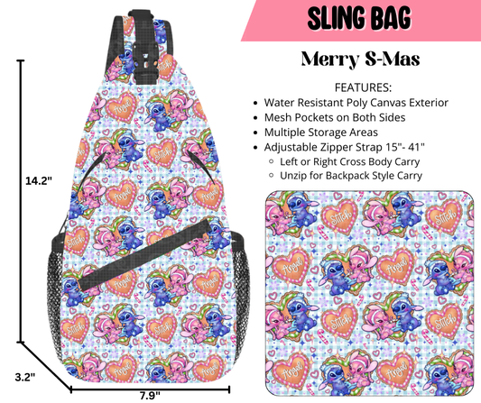 Preorder! Closes 9/17. ETA Dec. Merry S-mas Sling Bag