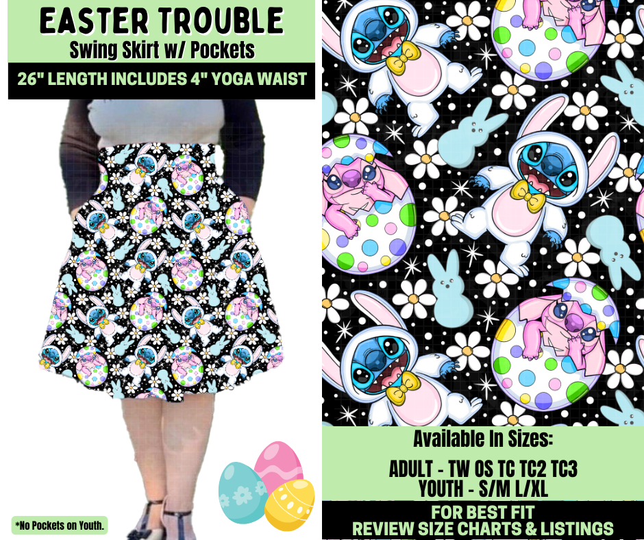 Preorder! Closes 1/19. ETA April. Easter Trouble Swing Skirt