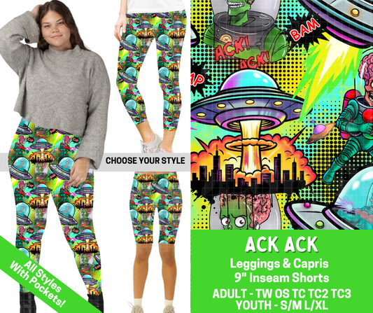 Preorder! Closes 2/25. ETA May. Ack Ack Combo Legging Lengths