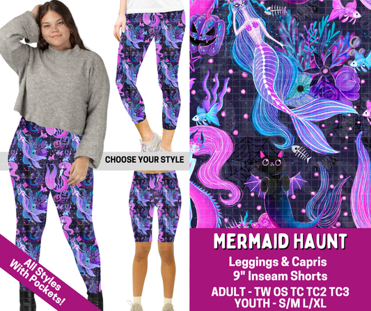 Preorder! Closes 4/13. ETA July. Mermaid Haunt Combo Legging Lengths