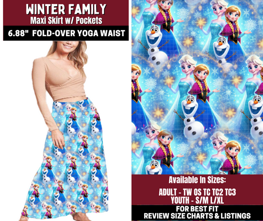Preorder! Closes 10/22. ETA Jan. Winter Family Maxi Skirt