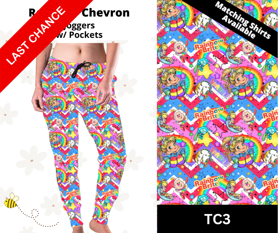 Rainbow Chevron Joggers