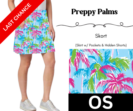 Preppy Palms Skort