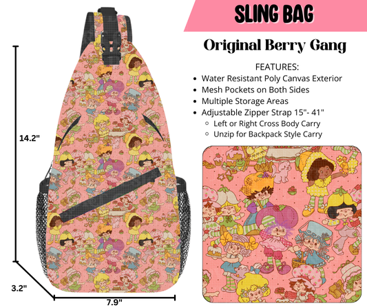 Preorder! Closes 9/17. ETA Dec. Original Berry Gang Sling Bag