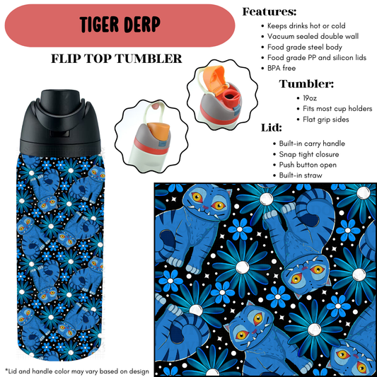 Preorder! Closes 9/18. ETA Dec. Tigger Derp Flip Top Tumbler