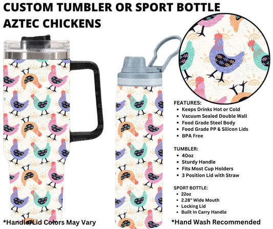 Aztec Chickens Sport Bottle