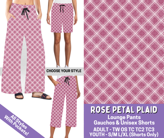 Preorder! Closes 4/30. ETA July. Rose Petal Plaid Combo Lounge Lengths