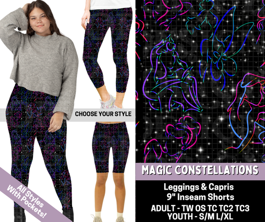 Preorder! Closes 5/13. ETA Aug. Magic Constellations Combo Legging Lengths
